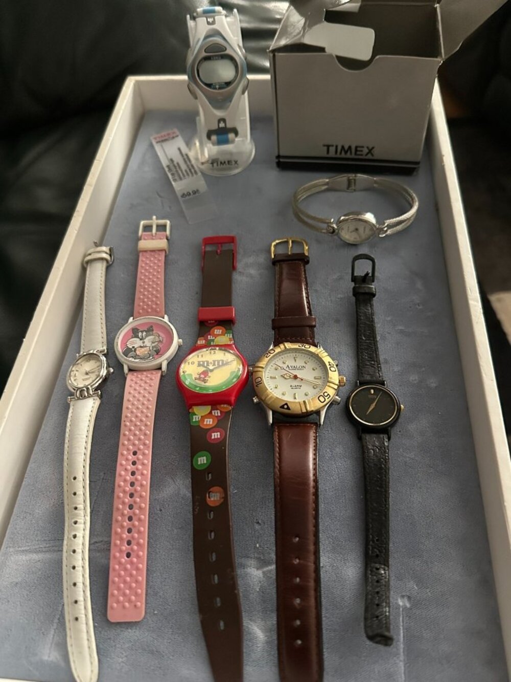 Assortment of 7 watches Timex Seiko etc